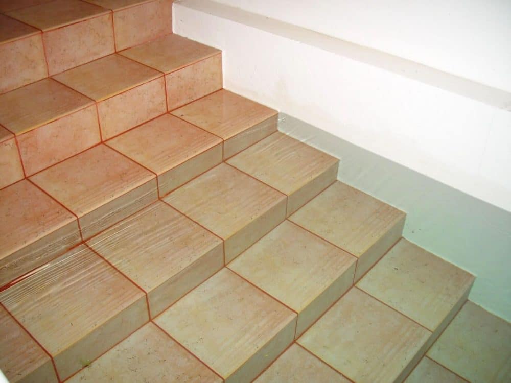 Tiled steps