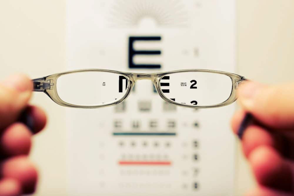 Eye test and a pair of glasses